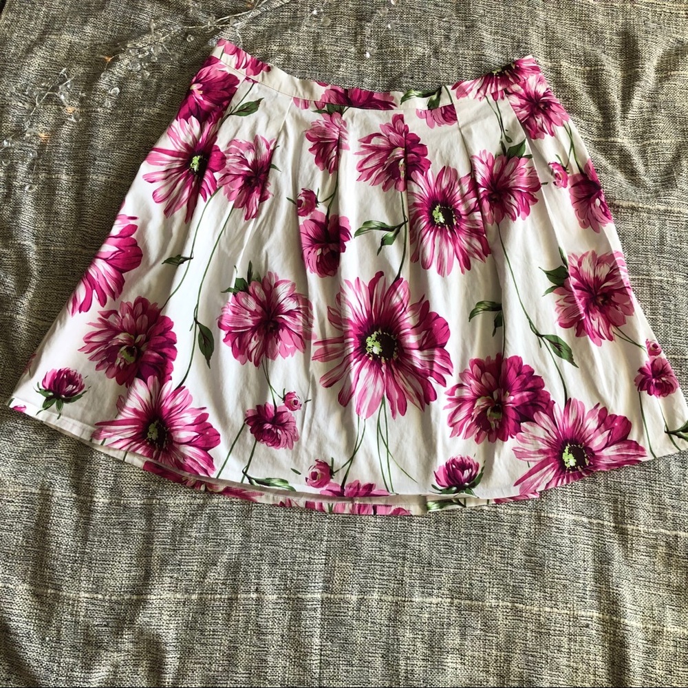 “Roz & Ali” Floral Circle/Skater Skirt